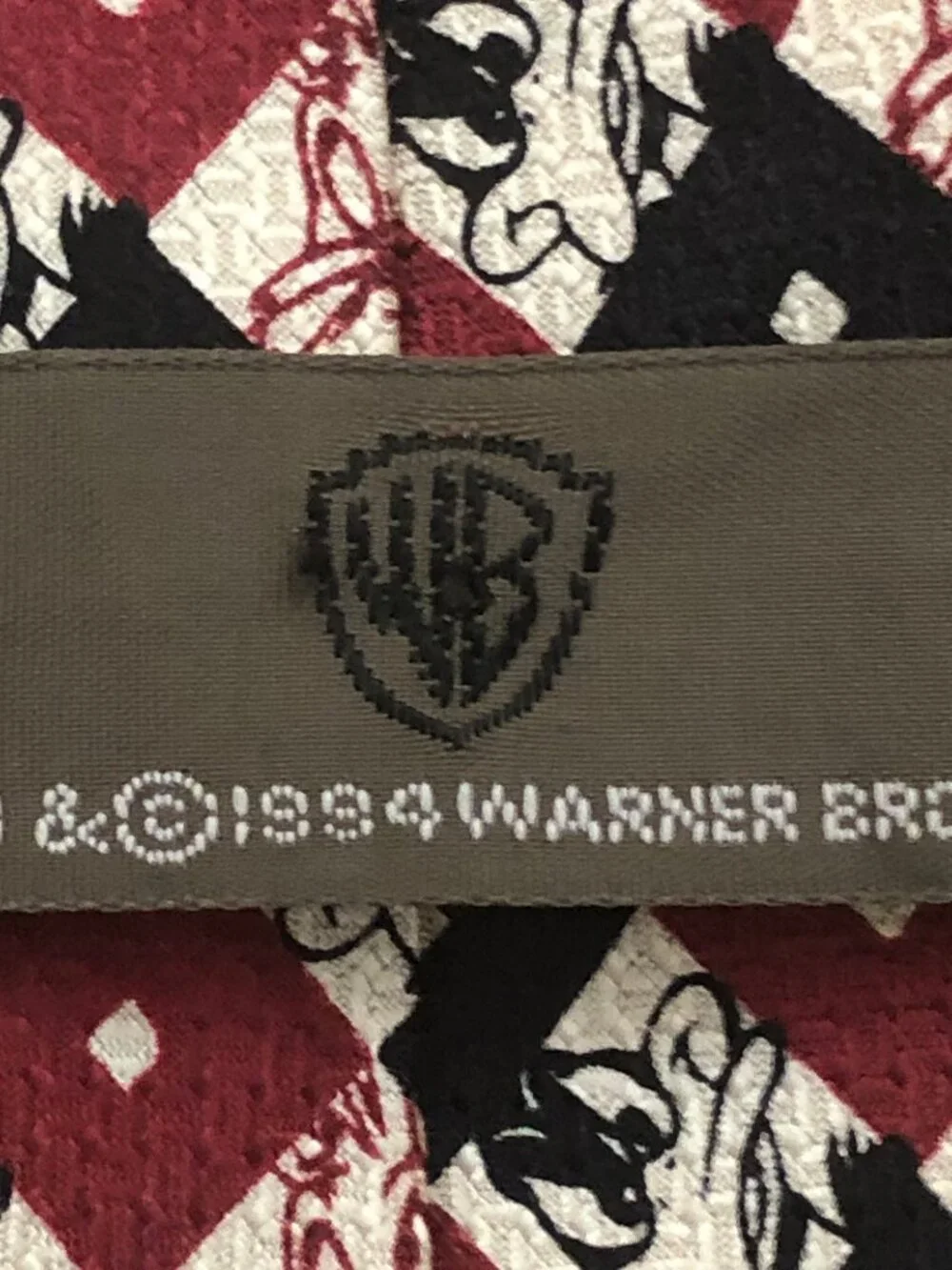 🐰 Vintage Warner Bros. Bugs Bunny 1999 Silk Necktie